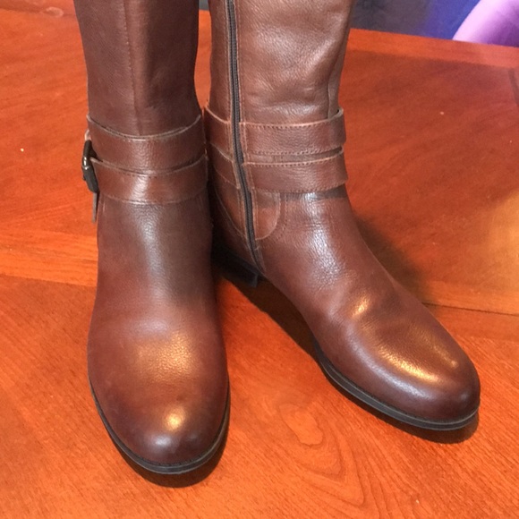 Naturalizer brown leather riding boots size 7.5M - Picture 16 of 16